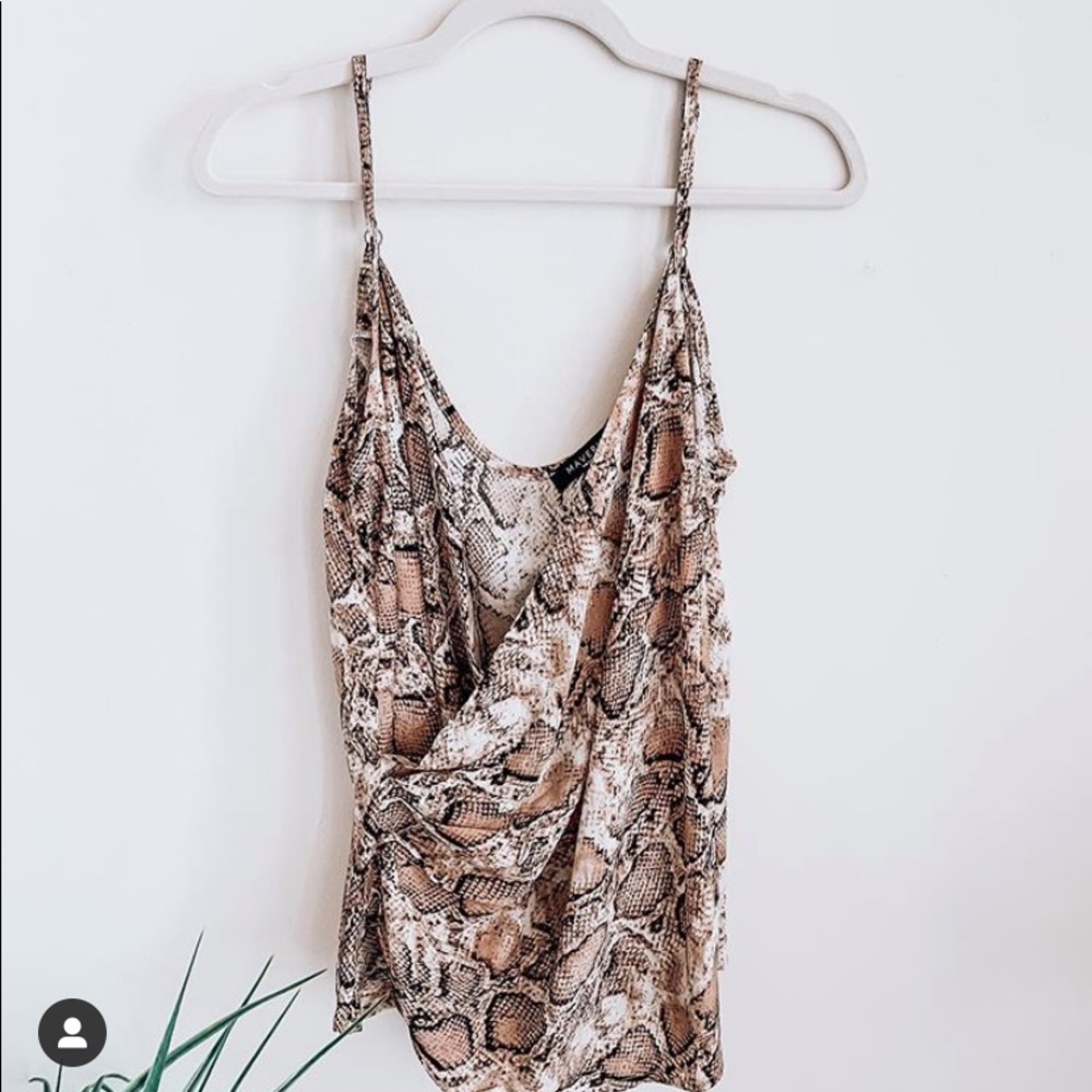 Snake skin top